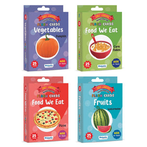 Educational Early Learning Flash Cards | Explore the Delight of Fruits and Vegetables - Fun Learning Store