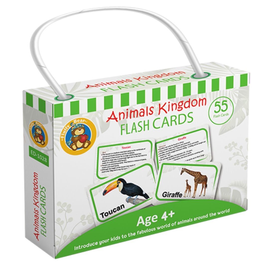 Educational Flash Cards for Kids - Animals Kingdom - Fun Learning Store