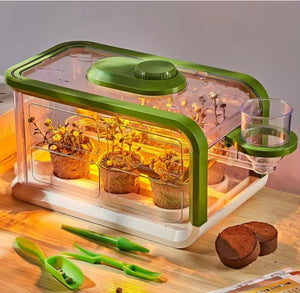 Educational Kids Plant Growing Kit with Drip Irrigation and LED Grow Light - Fun Learning Store