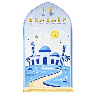 Educational Prayer Mat for Kids | Boys - Fun Learning Store