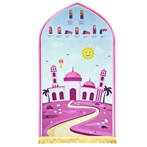 Educational Prayer Mat For Kids | Girls - Fun Learning Store