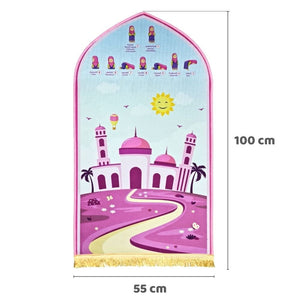 Educational Prayer Mat For Kids | Girls - Fun Learning Store