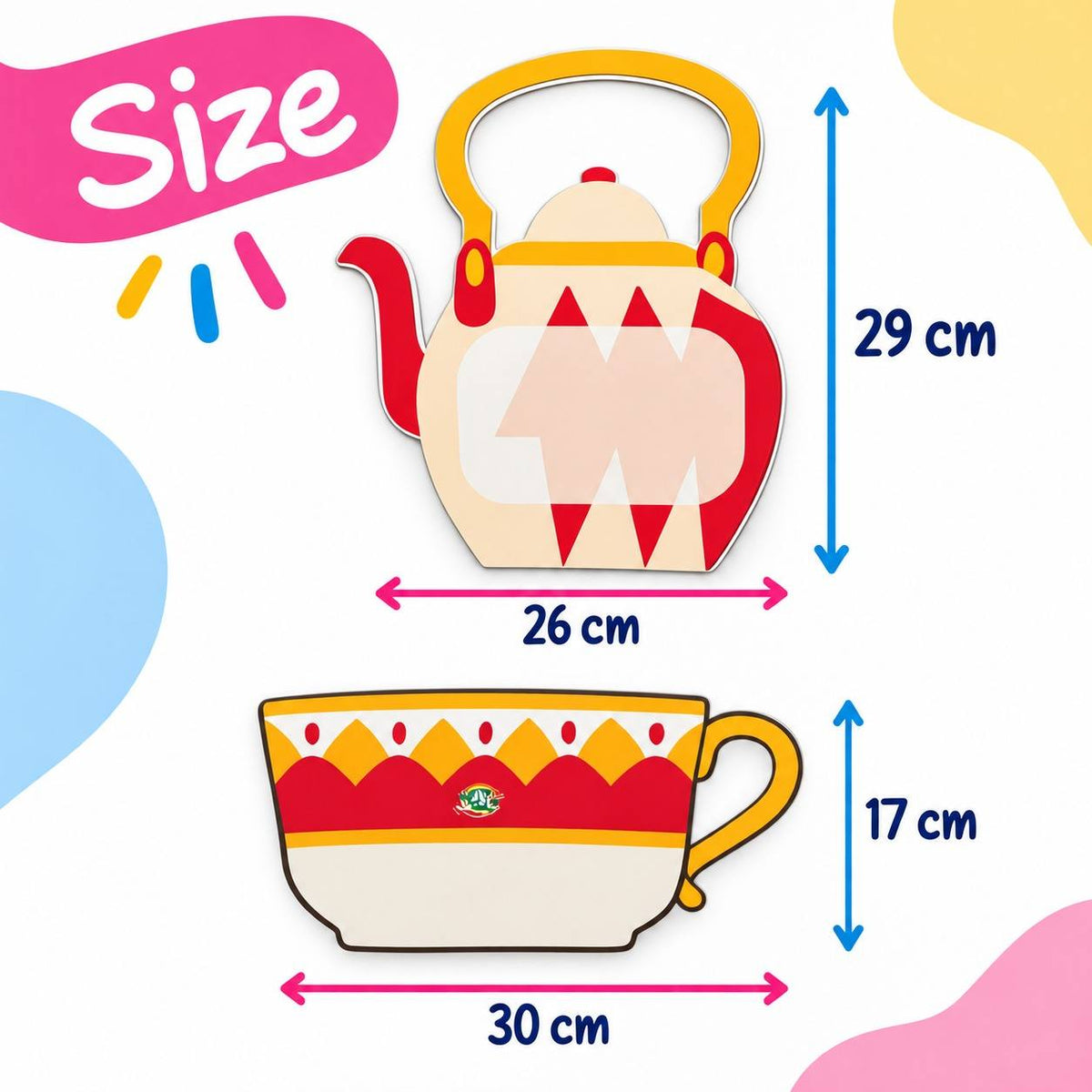 Educational Strategies – Teapot & Cups Progress Board – 5-Piece Interactive Learning Set - Fun Learning Store