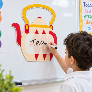 Educational Strategies – Teapot & Cups Progress Board – 5-Piece Interactive Learning Set - Fun Learning Store