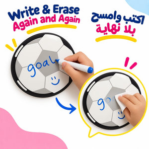 Educational Strategy – Football Goal & 5 Balls – Magnetic Classroom Learning Set - Fun Learning Store