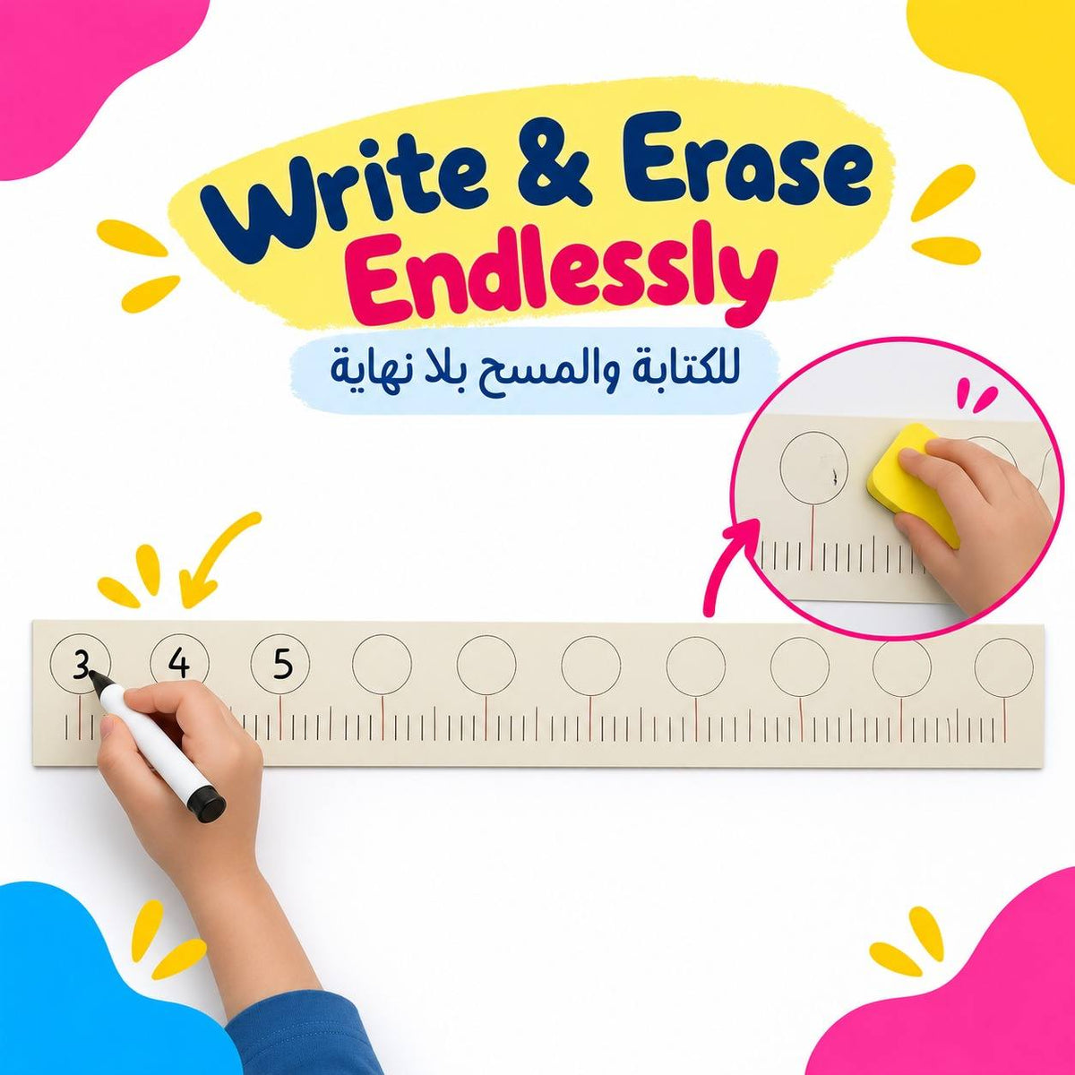 Educational Strategy – Large Number Line Board – Magnetic Math Learning Tool - Fun Learning Store