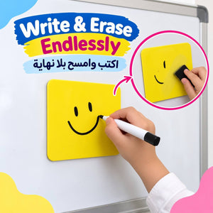 Educational Strategy – Magnetic Notes Set, 10-Piece Write & Wipe Classroom Set - Fun Learning Store