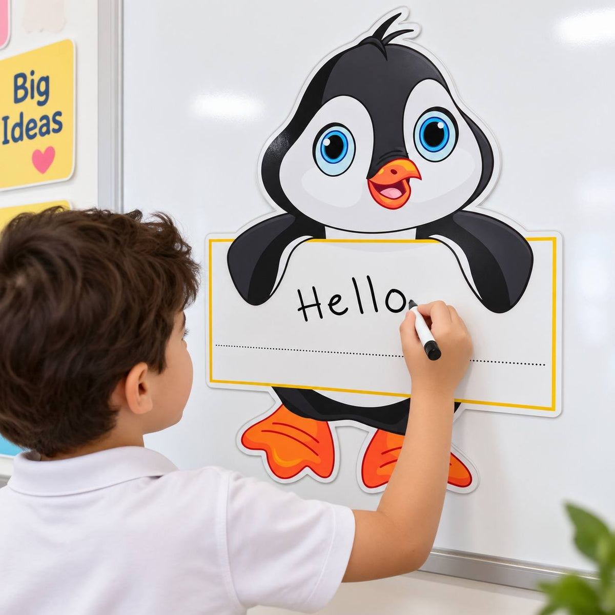 Educational Strategy – Penguin Writing Board – Large Magnetic Classroom Learning Tool - Fun Learning Store