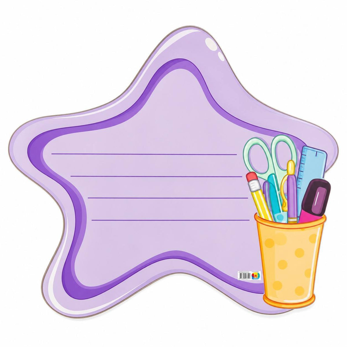 Educational Strategy – Pink Star Writing Board – Large Magnetic Classroom Learning Tool - Fun Learning Store