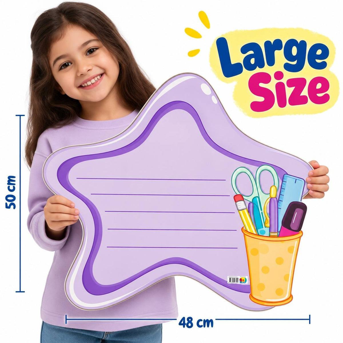Educational Strategy – Pink Star Writing Board – Large Magnetic Classroom Learning Tool - Fun Learning Store