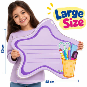 Educational Strategy – Pink Star Writing Board – Large Magnetic Classroom Learning Tool - Fun Learning Store