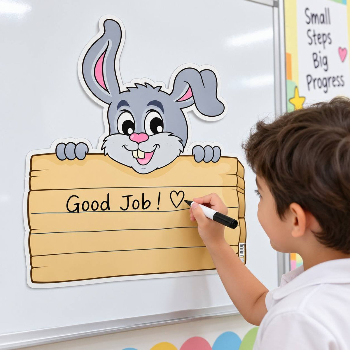 Educational Strategy – Rabbit Writing Board – Large Magnetic Classroom Learning Tool - Fun Learning Store