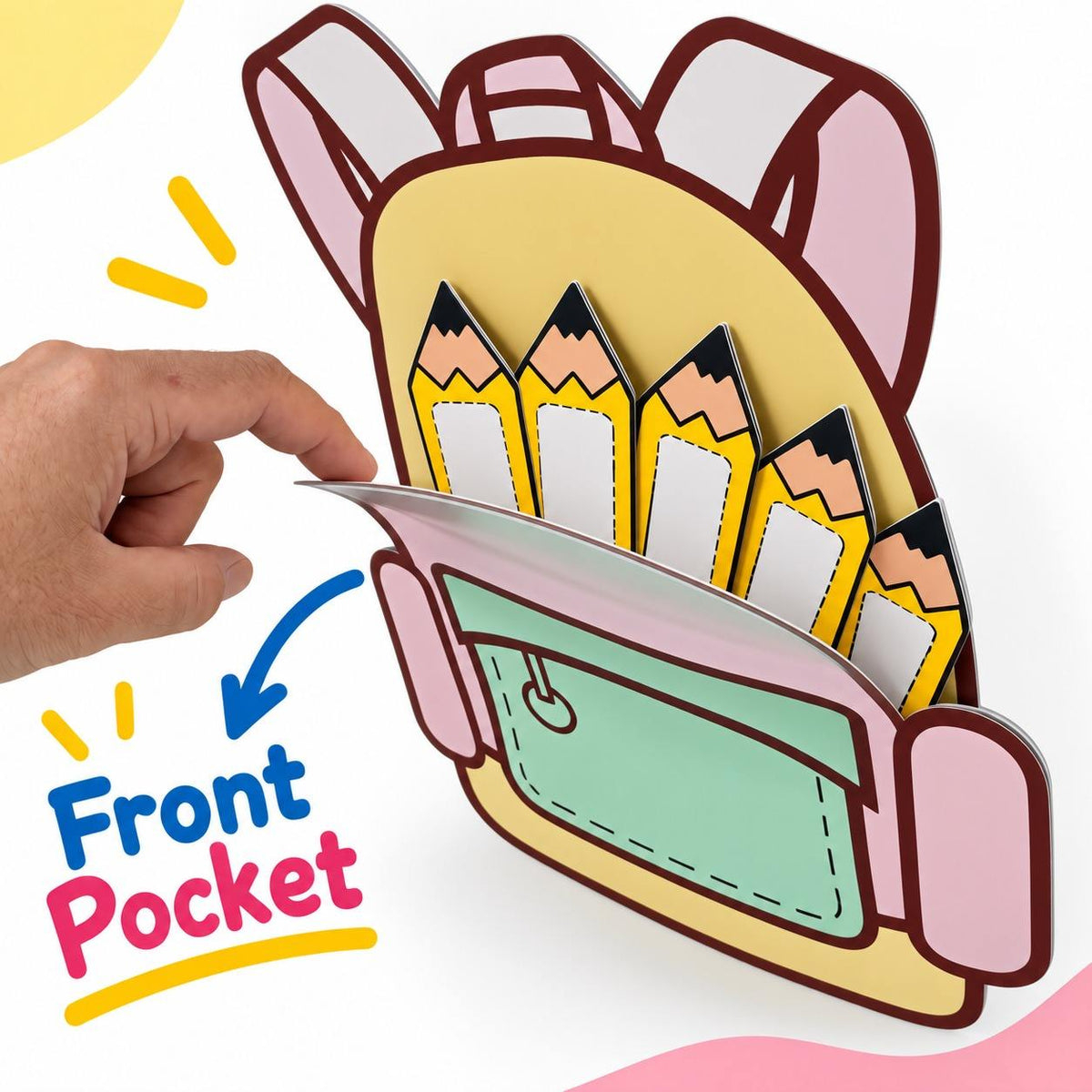 Educational Strategy – School Bag & Pencils Set – Interactive Magnetic Classroom Learning Tool - Fun Learning Store