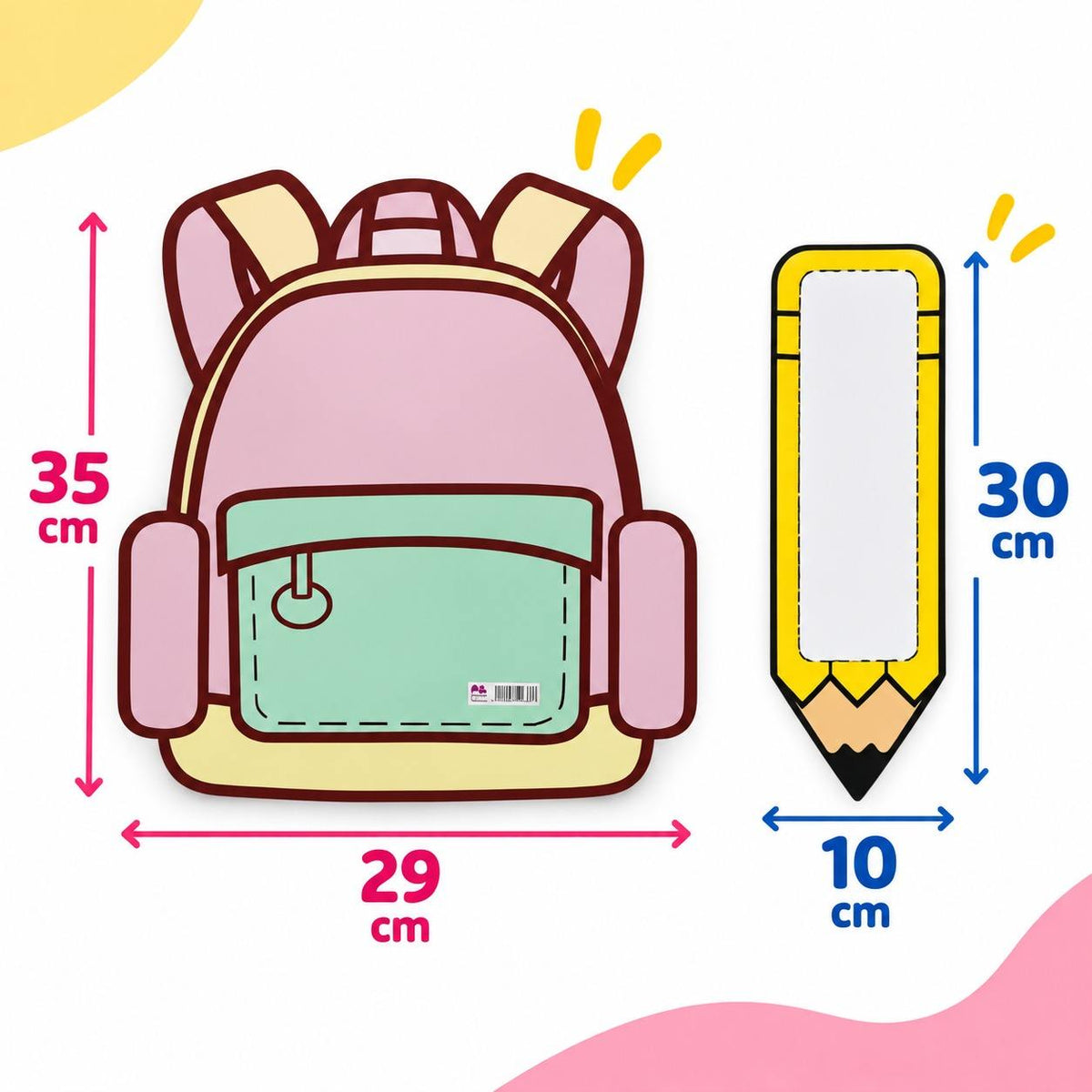 Educational Strategy – School Bag & Pencils Set – Interactive Magnetic Classroom Learning Tool - Fun Learning Store