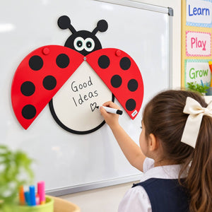 Educational Strategy Writing Board – Ladybug Design, 1-Piece Reusable Magnetic Teaching Board - Fun Learning Store