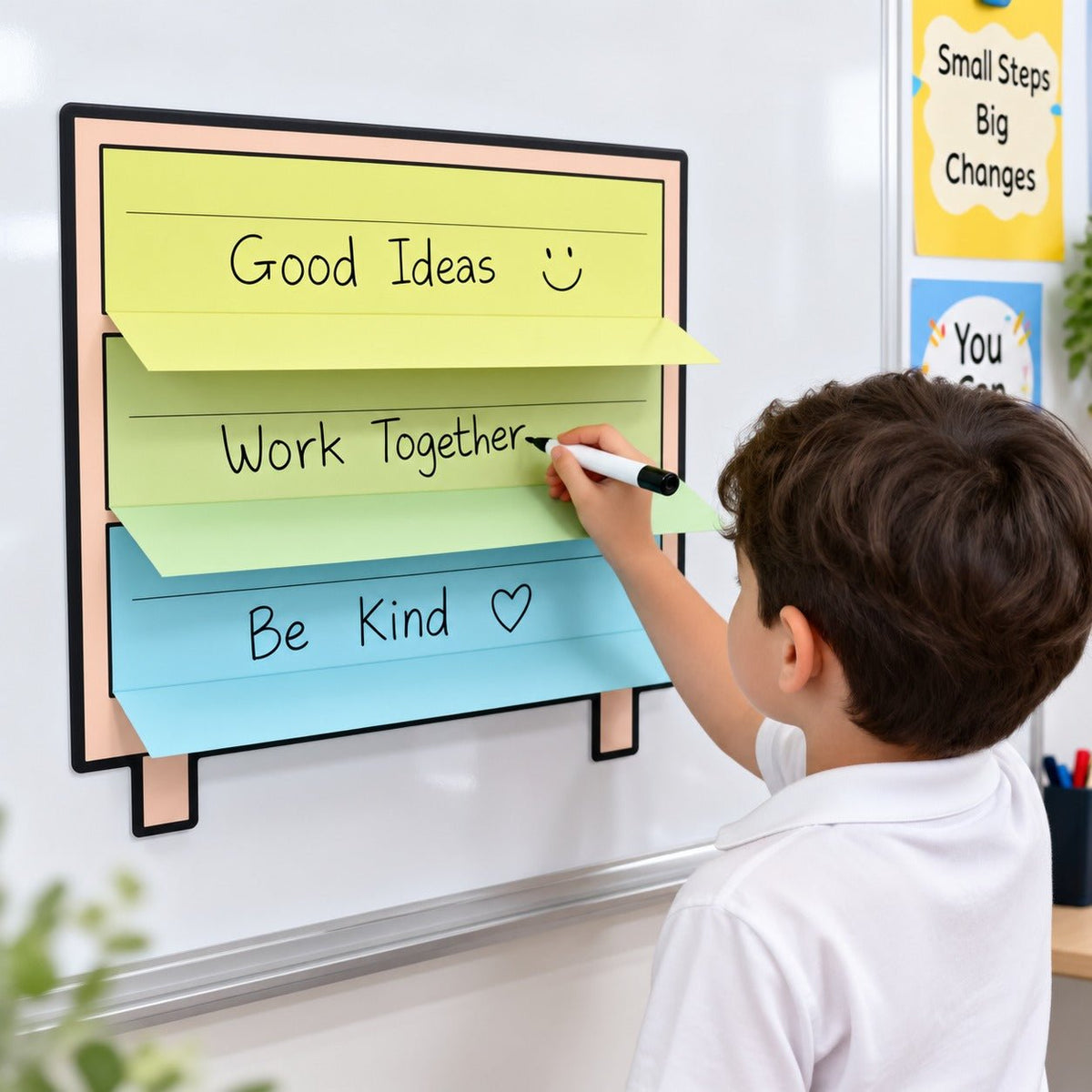 Educational Strategy Writing Boards – 3-Drawer Cabinet Design, Reusable Magnetic Teaching Board - Fun Learning Store
