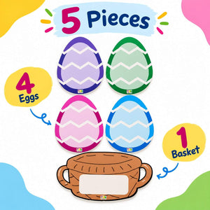Educational Strategy Writing Boards – Basket & Eggs Design, 5-Piece Reusable Magnetic Teaching Set - Fun Learning Store