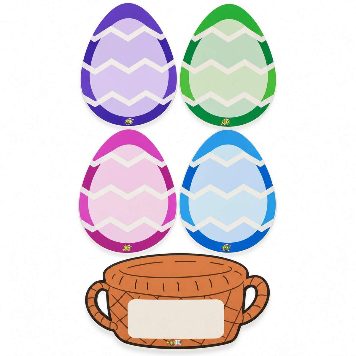 Educational Strategy Writing Boards – Basket & Eggs Design, 5-Piece Reusable Magnetic Teaching Set - Fun Learning Store