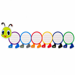 Educational Strategy Writing Boards – Caterpillar Design, 7-Piece Reusable Magnetic Teaching Set - Fun Learning Store
