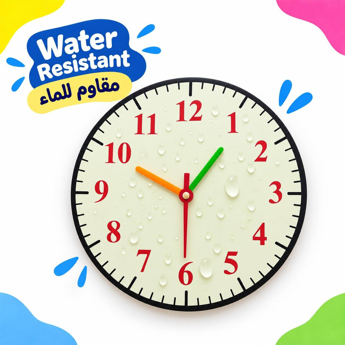 Educational Strategy Writing Boards – Clock Design with English Numbers, Reusable Magnetic Time Learning Set - Fun Learning Store