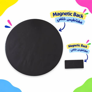 Educational Strategy Writing Boards – Clock Design with English Numbers, Reusable Magnetic Time Learning Set - Fun Learning Store