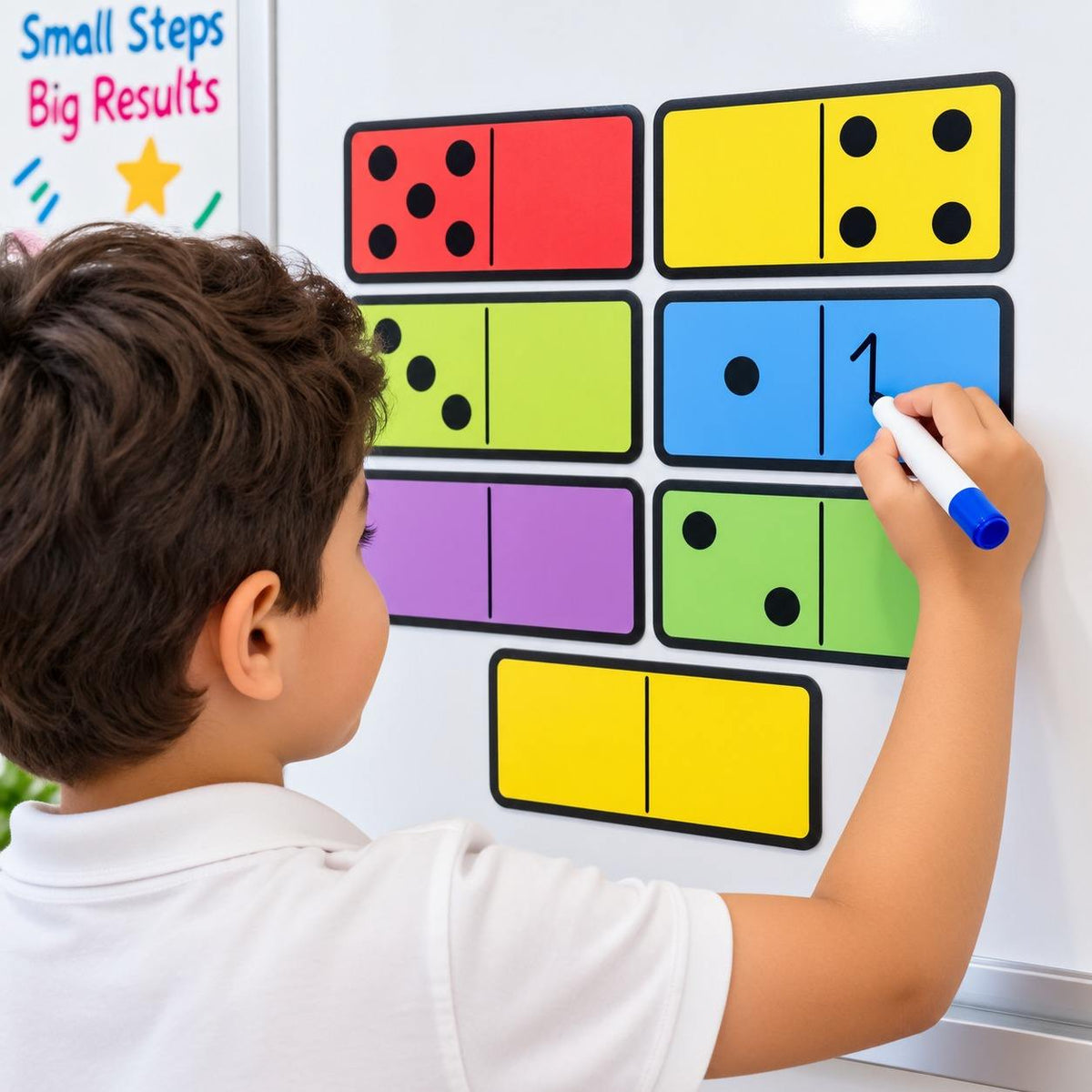 Educational Strategy Writing Boards – Domino Design, 7-Piece Reusable Magnetic Teaching Set - Fun Learning Store