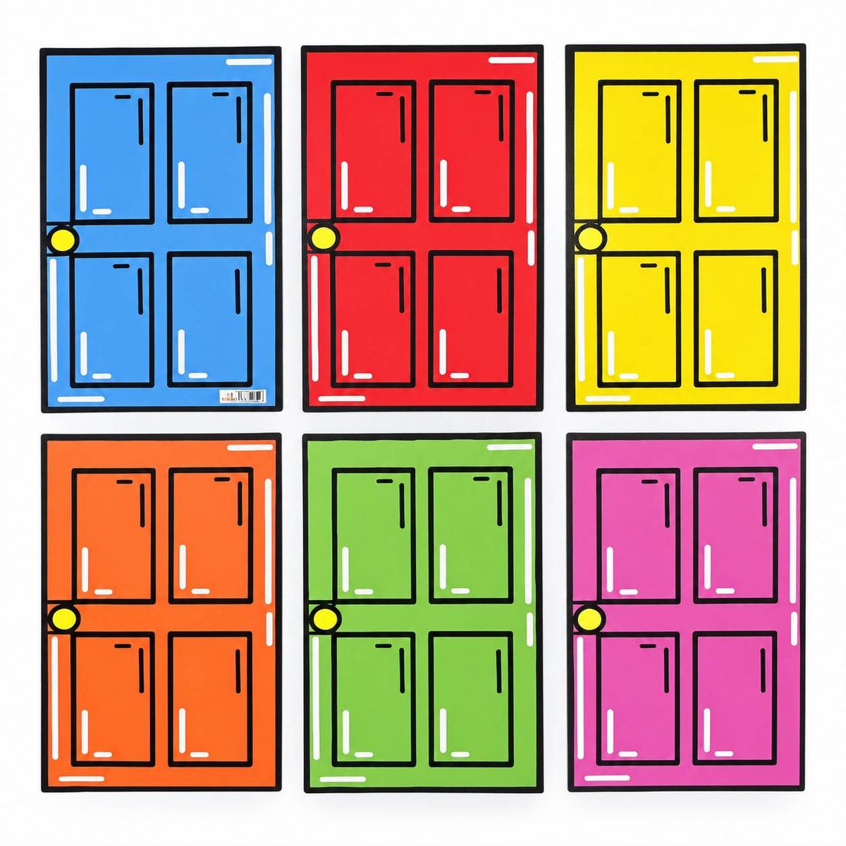 Educational Strategy Writing Boards – Door Design, 6-Piece A3 Reusable Magnetic Teaching Set - Fun Learning Store