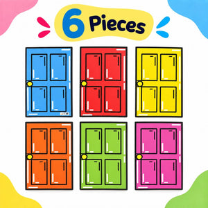Educational Strategy Writing Boards – Door Design, 6-Piece A3 Reusable Magnetic Teaching Set - Fun Learning Store