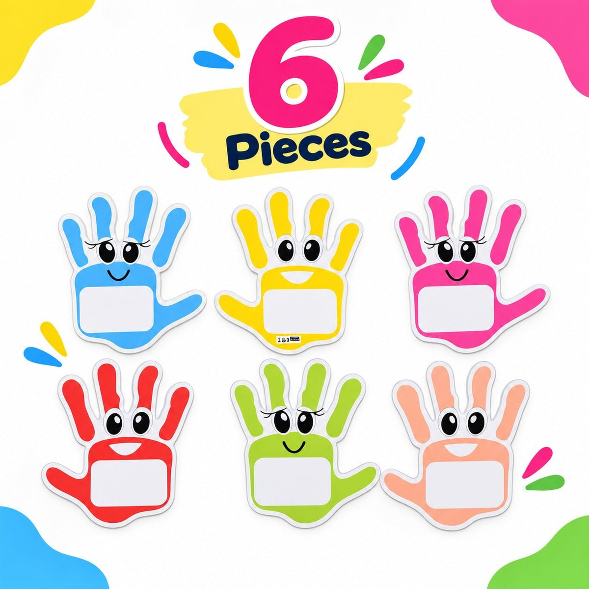 Educational Strategy Writing Boards – Hands Design, 6-Piece Reusable Magnetic Teaching Set - Fun Learning Store