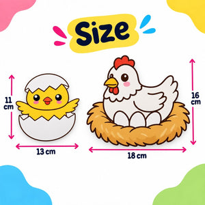 Educational Strategy Writing Boards – Hen & Chicks Design, 6-Piece Reusable Magnetic Teaching Set - Fun Learning Store