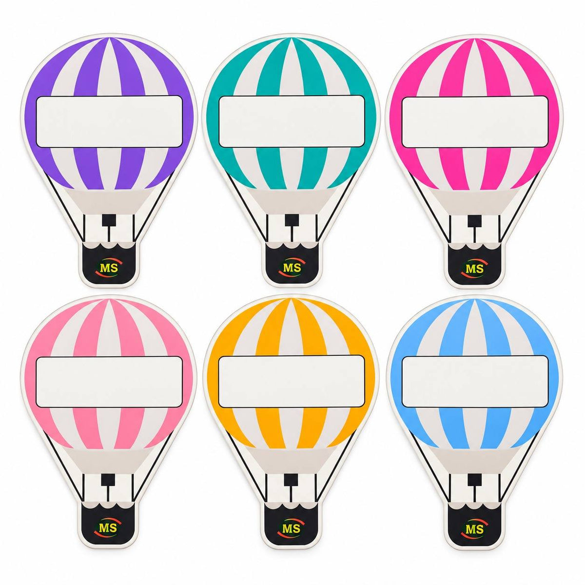 Educational Strategy Writing Boards – Hot Air Balloon Design, 6-Piece Reusable Magnetic Teaching Set - Fun Learning Store