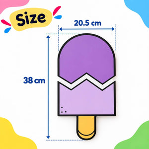 Educational Strategy Writing Boards – Ice Cream Sticks Design, 8-Piece Reusable Magnetic Teaching Set - Fun Learning Store