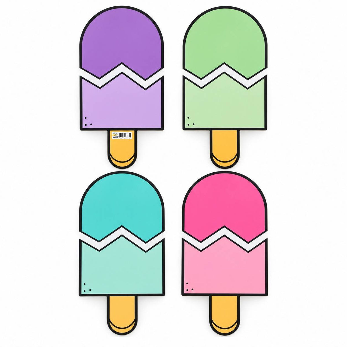 Educational Strategy Writing Boards – Ice Cream Sticks Design, 8-Piece Reusable Magnetic Teaching Set - Fun Learning Store