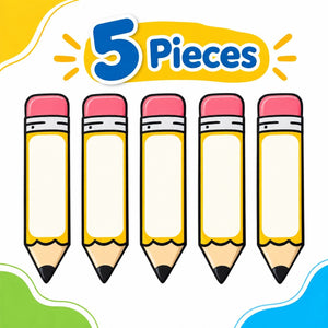 Educational Strategy Writing Boards – Pencils Design, 5-Piece Reusable Magnetic Teaching Set - Fun Learning Store