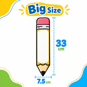 Educational Strategy Writing Boards – Pencils Design, 5-Piece Reusable Magnetic Teaching Set - Fun Learning Store