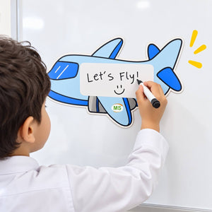 Educational Strategy Writing Boards – Plane & Travel Bags Design, 5-Piece Reusable Magnetic Teaching Set - Fun Learning Store