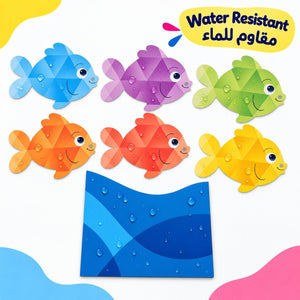 Educational Strategy Writing Boards – Sea & Fish Design, 7-Piece Reusable Magnetic Teaching Set - Fun Learning Store