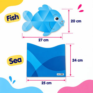 Educational Strategy Writing Boards – Sea & Fish Design, 7-Piece Reusable Magnetic Teaching Set - Fun Learning Store