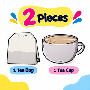 Educational Strategy Writing Boards – Tea Cup & Tea Packet Design, Reusable Magnetic Teaching Set - Fun Learning Store