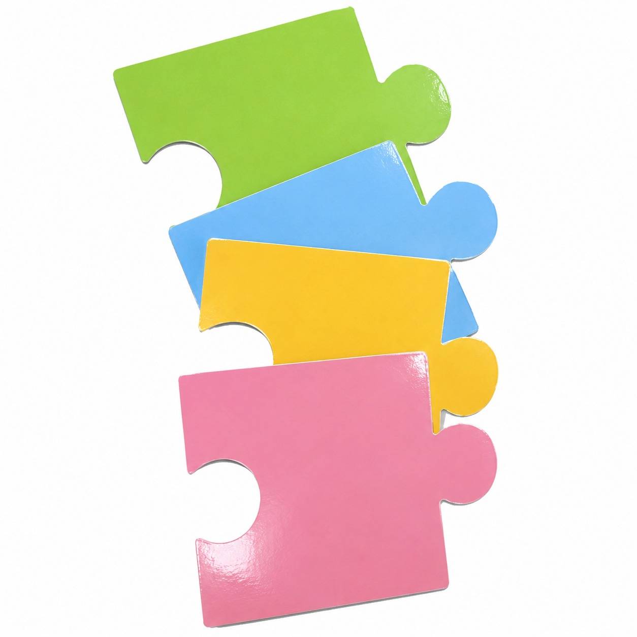 Educational Writing Boards 4-Piece Puzzle Design – 4-Piece Reusable Magnetic Strategy Teaching Set - Fun Learning Store