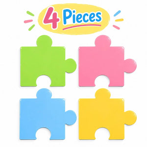 Educational Writing Boards 4-Piece Puzzle Design – 4-Piece Reusable Magnetic Strategy Teaching Set - Fun Learning Store