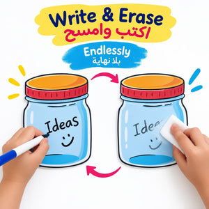 Educational Writing Boards Cookie Jar Design – 7-Piece Reusable Magnetic Strategy Teaching Set - Fun Learning Store
