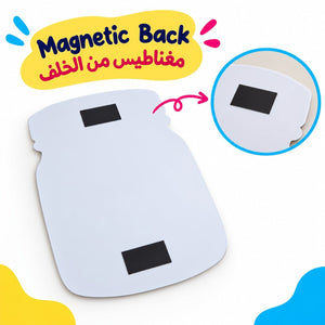 Educational Writing Boards Cookie Jar Design – 7-Piece Reusable Magnetic Strategy Teaching Set - Fun Learning Store