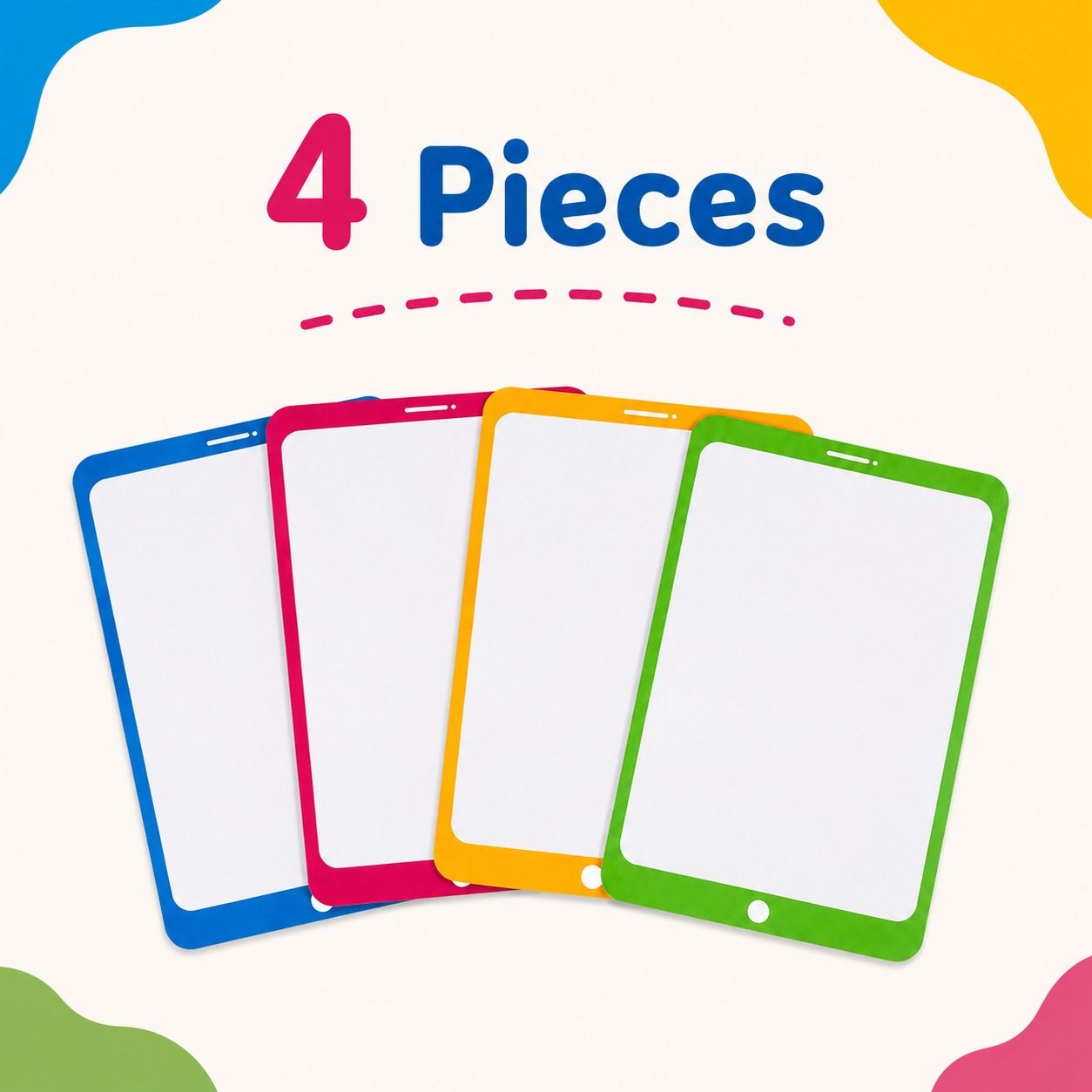 Educational Writing Boards - I Pad design – 4-Piece Reusable Magnetic Strategy Teaching Set - Fun Learning Store