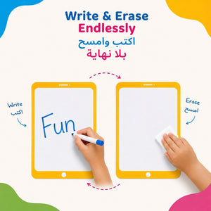Educational Writing Boards - I Pad design – 4-Piece Reusable Magnetic Strategy Teaching Set - Fun Learning Store