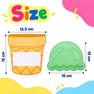 Educational Writing Boards Ice Cream Design – 5-Piece Reusable Magnetic Strategy Teaching Set - Fun Learning Store