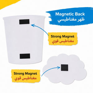 Educational Writing Boards Popcorn Design – 5-Piece Reusable Magnetic Strategy Teaching Set - Fun Learning Store