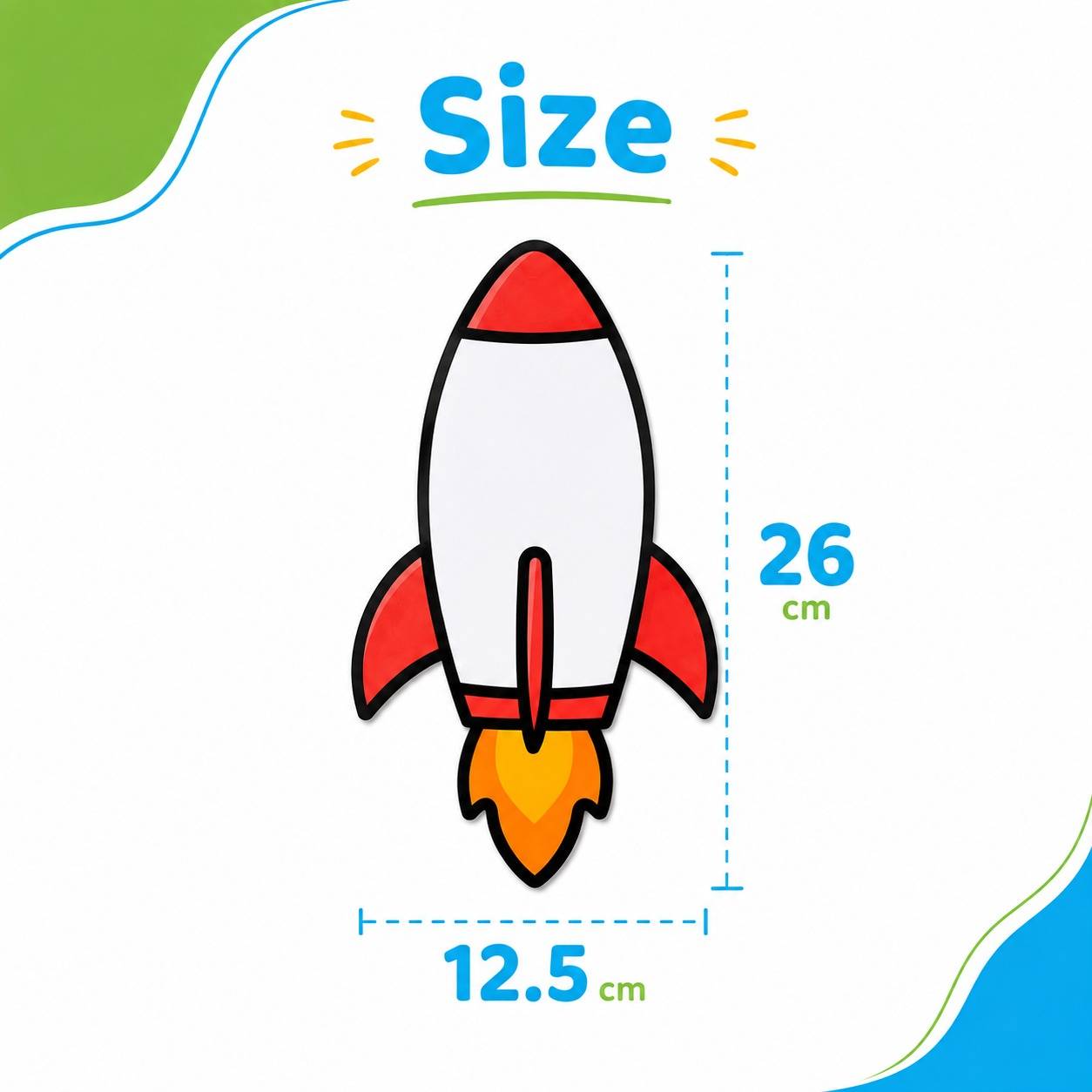 Educational Writing Boards Rockets Design – 6-Piece Reusable Magnetic Strategy Teaching Set - Fun Learning Store
