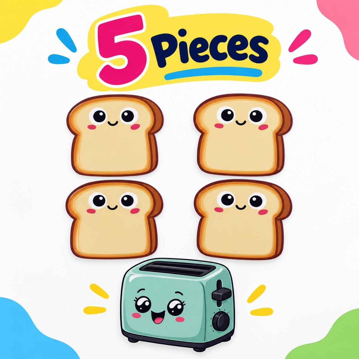 Educational Writing Boards Toaster Design – 5-Piece Reusable Magnetic Strategy Teaching Set - Fun Learning Store