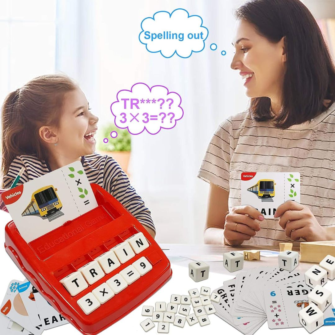 Matching Letters Game - Math and English Learning Machine 2 in 1